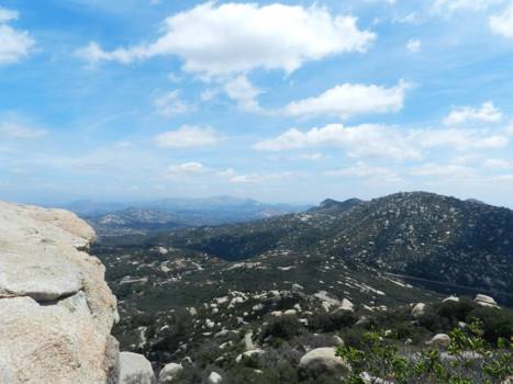 California - Uitzicht vanaf de Potato Chip Rock (Mt. Woodson Trail) in Poway