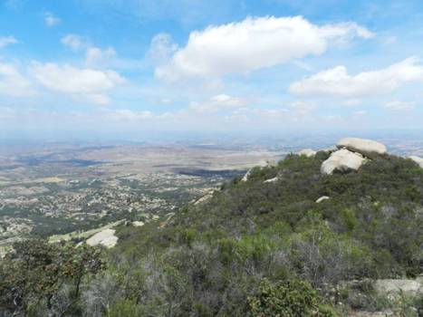 California - Uitzicht vanaf de Potato Chip Rock (Mt. Woodson Trail) in in Poway