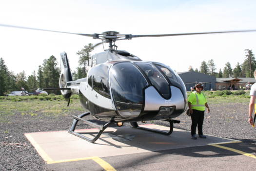 Rondvlucht over de Grand Canyon - het vertrek bij kayenta airport