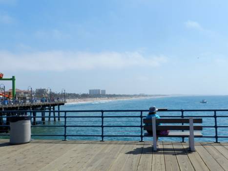 Santa Monica - Santa Monica Pier uitzicht