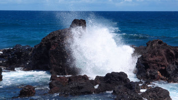 Hawaii - The blue sea in Hawai Maui