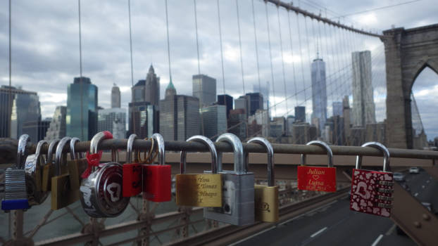 New York - Love at the Brooklyn Bridge