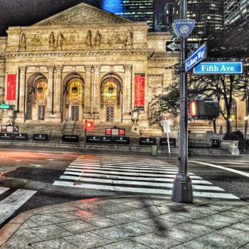 New York - FifthAvenue by Night