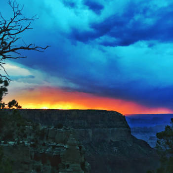 California - Grand Canyon on Fire