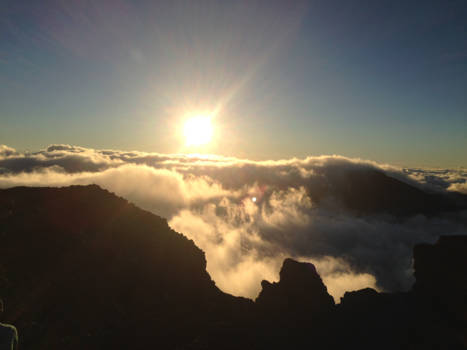 Maui - Zonsopkomst Haleakala vulkaan