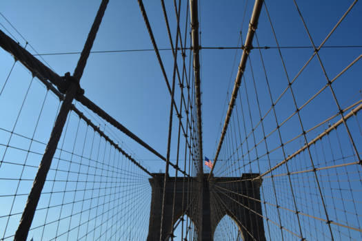 New York - A stunning walk along the Brooklyn Bridge with an 3D view