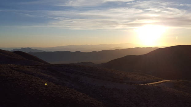 Death Valley National Park - Zons opkomst in Death valley, California