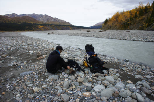 Denali National Park - Preparing to cross the river!