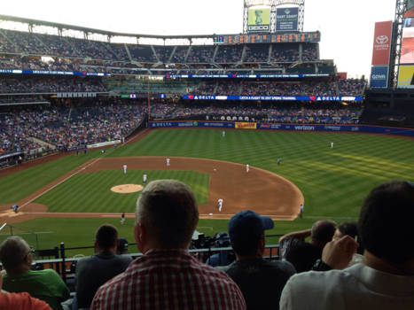 New York - En het stadion van the new york mets