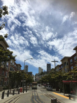 San Francisco - Cable car in the beautiful city