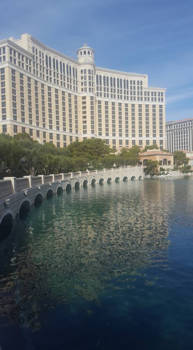 Las Vegas - hotel bellaggio las vegas met de beroemde fonteinen