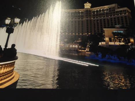 Las Vegas - Het verlichte fontijn-spektakel aan de strip