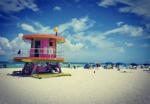 Miami Beach - Strandhuisje, Miami Beach, Florida