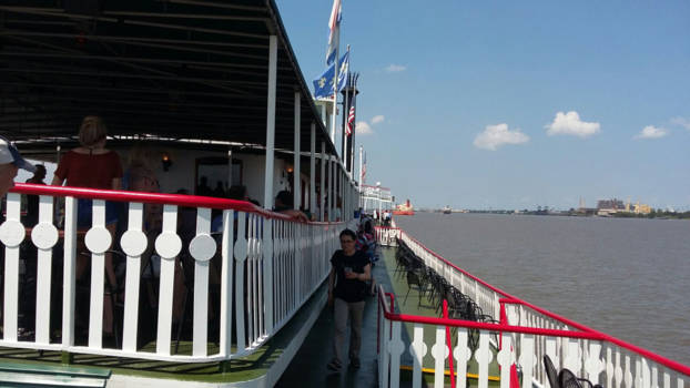 New Orleans - Nanchez radarboat in the Mississippi