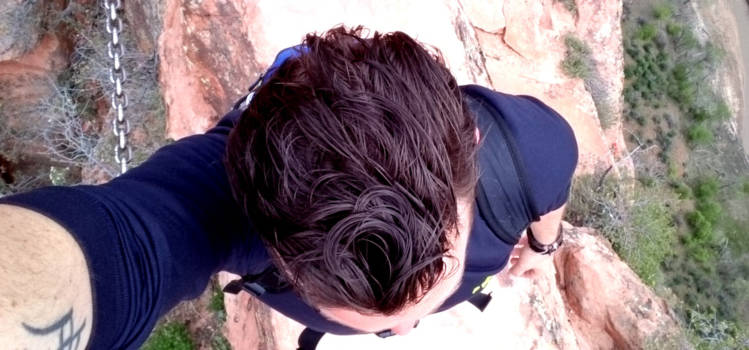 Zion National Park - Balancing on Angel's Landing