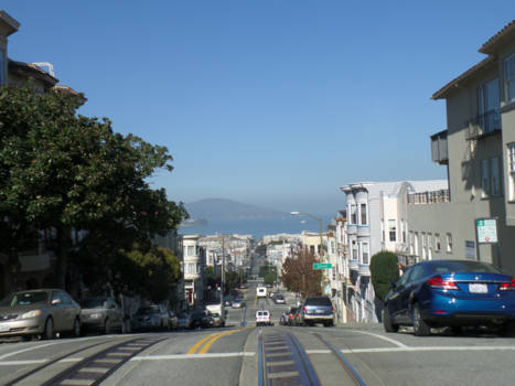 California - San Fransisco, ritje met de cablecar