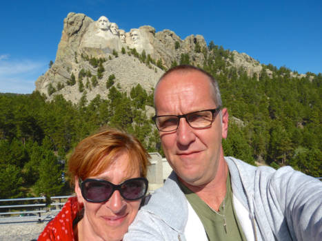 South Dakota - Selfie met de 4 presidenten in Mount Rushmore