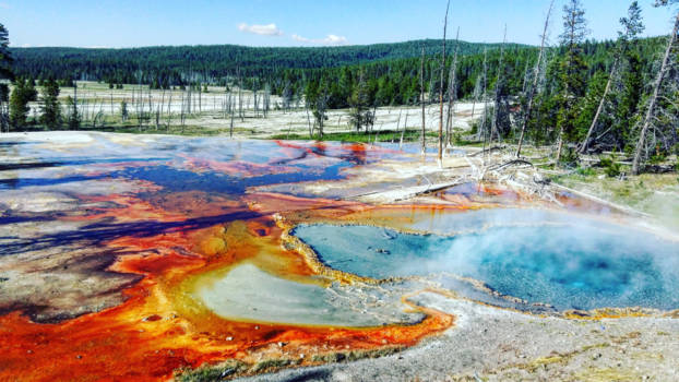 Yellowstone National Park - The Firehole Place at Yellowstone NP