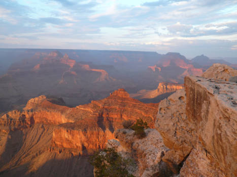 Grand Canyon National Park - Canyon tijdens ondergaande zon