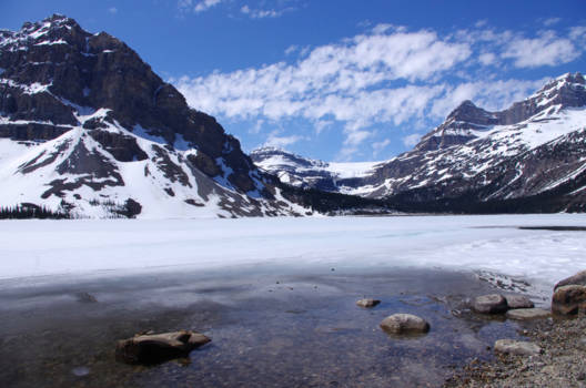 Rocky Mountains - Still white in Spring...