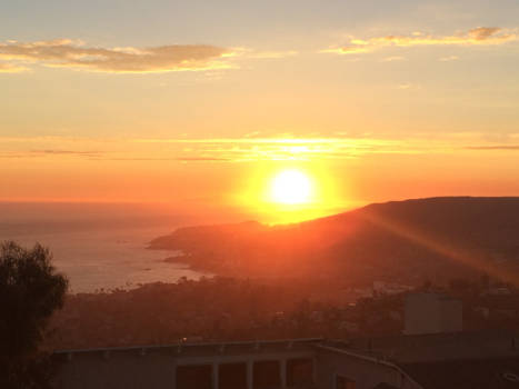 Laguna beach en Manhattan beach - Zonsondergang