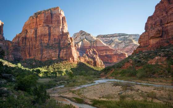 Zion National Park - Het eerste zonlicht