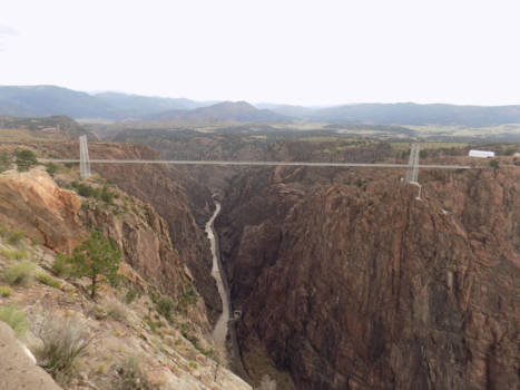 Colorado - Uitzicht richting Royal Gorge Bridge