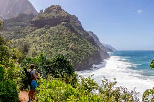Hawaii - Kauai, Kalalau trail. Wind in je haar en adembenemende uitzichten