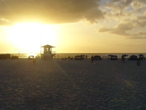 Florida - Clearwater beach Florida, zons ondergang  adembenemend