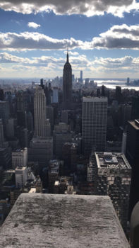 New York - on top of the rock