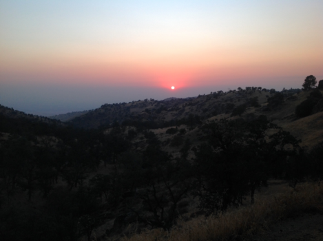 California - Sunset over Indian Country
