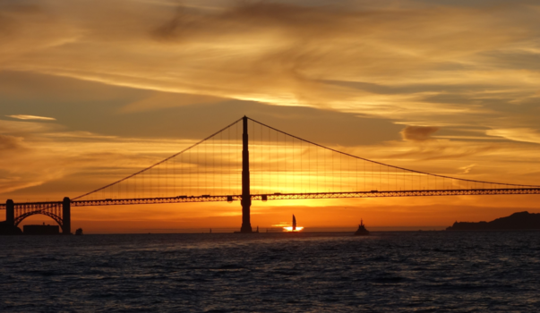 San Francisco - Golden Gate Bridge at sunset