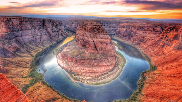 Arizona - Sunset bij Horseshoe Bend