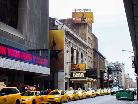 Broadway - Yellow cabs