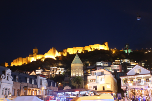 Georgia - tbilisi bij nacht