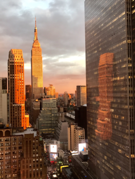 New York - Uitzicht vanuit hotel Wyndham Newyorker