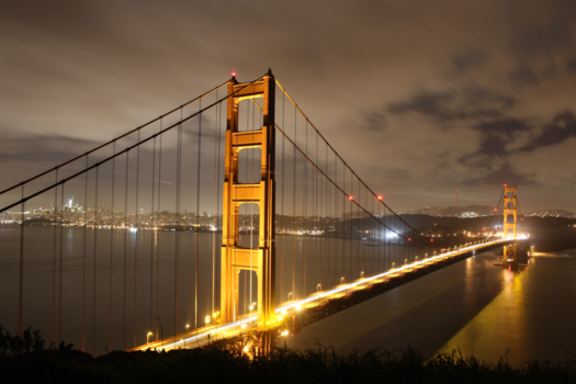 Golden Gate Bridge - Golden Gate Bridge by night
