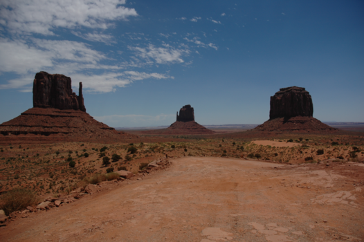 Rondreis Westkust Amerika - Monument Valley (uitzicht vanuit hotel)