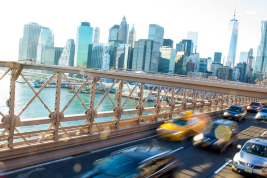 New York - Brooklyn bridge traffic