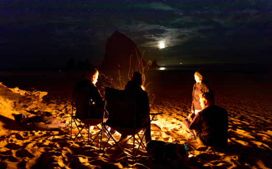 Oregon - Sitting by the fire