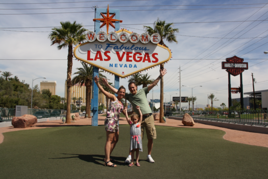 Las Vegas - De perfecte familiefoto!