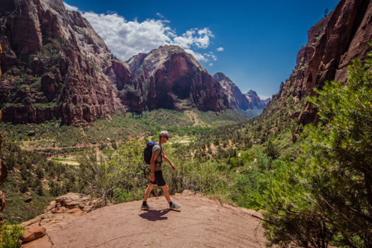 Zion National Park - Één van de 21 Walter’s Wiggles zigzags