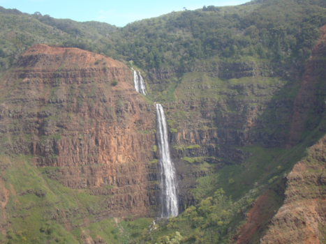 Kauai - Watervallen vanuit de lucht
