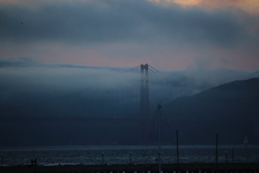 San Francisco - Golden Gate in de avond