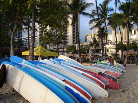 Hawaii - Waikiki surf beach