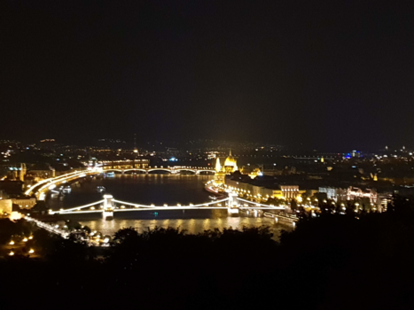 San Francisco - Budapest by night