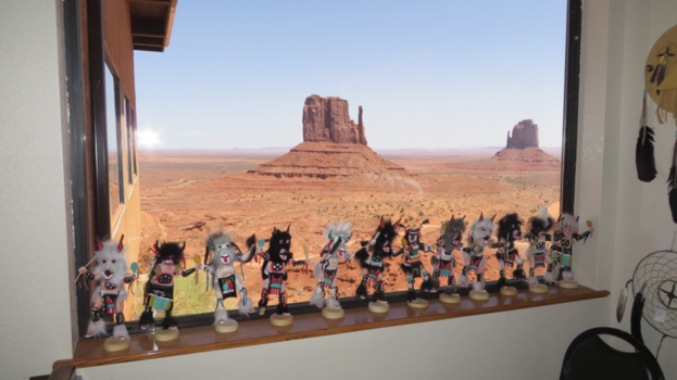 Utah - Monument Valley uitzicht vanuit raam