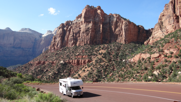 Zion National Park - Voel je klein in de overweldigende natuur in je campertje...
