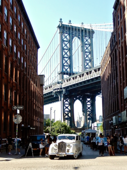 New York - Brooklyn Bridge gezien vanuit Brooklyn