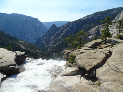 Yosemite National Park - Boven aan de waterval